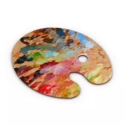 Palette Painting 3d model