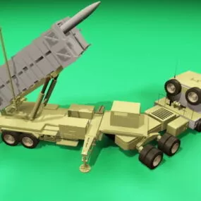 Us Army Patriot Air Defense Missile 3d model