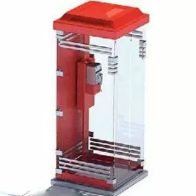 Red Phone Booth 3d model