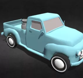 Vintage Pickup Car 3d model