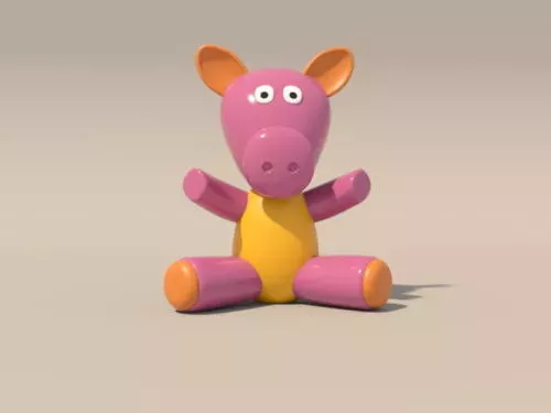 Pig Toy 3d model Pig Toy 3d model