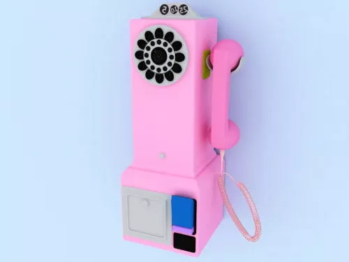 Wall Telephone V1 3d model Wall Telephone V1 3d model