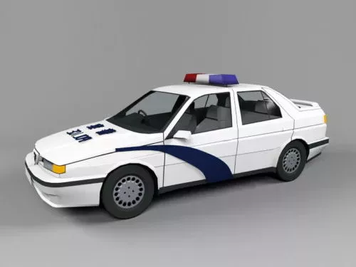Japanese Police Woman 3d model