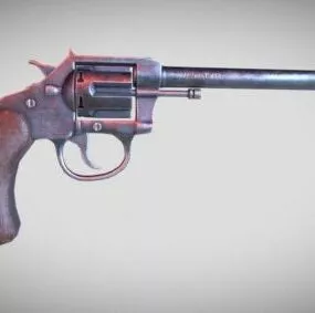 Police Revolver Gun 3d model
