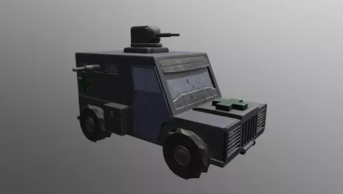 Sci-fi Apocalyptic Armored Vehicle 3d model Sci-fi Apocalyptic Armored Vehicle 3d model