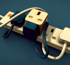 Electric Power Extension Export 3d model