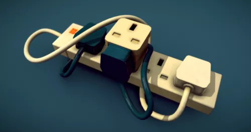 Electric Power Extension Export 3d model Electric Power Extension Export 3d model