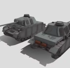 Pz Tank Concept Design 3d model
