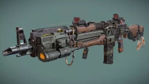 Raini Sci-fi Ak Gun 3d model Raini Sci-fi Ak Gun 3d model