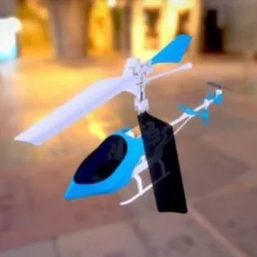 Toy Helicopter Animation 3d model