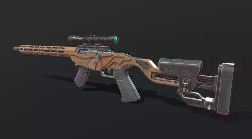 Bmg Rifle Gun 3d model