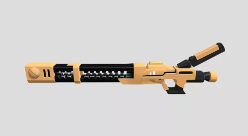 Railgun 3d model Railgun 3d model
