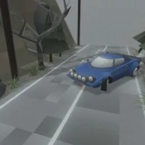 Lowpoly Rally Lancia Car 3d model