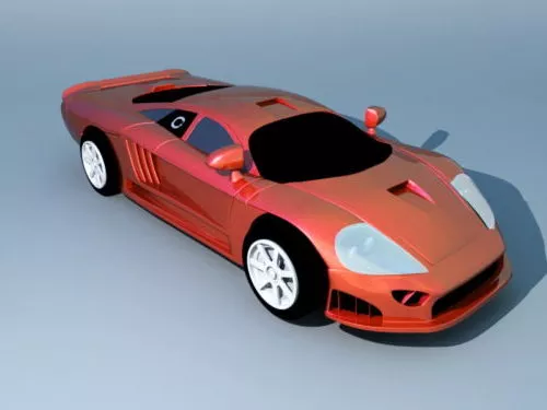 Red Roadster Sport Car 3d model Red Roadster Sport Car 3d model