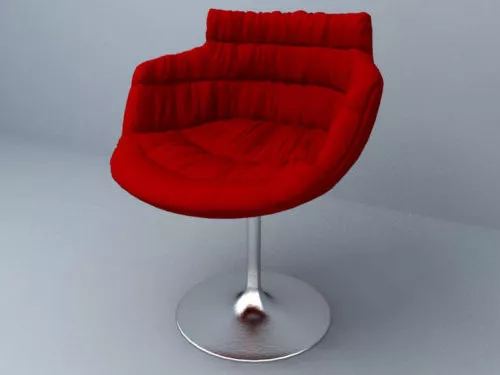 Sunlounger Pool Lounge Chair Metal Frame 3d model