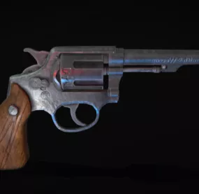 Revolver Smith Gun 3d model