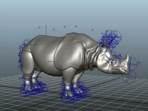 Lowpoly Rhino Animal 3d model