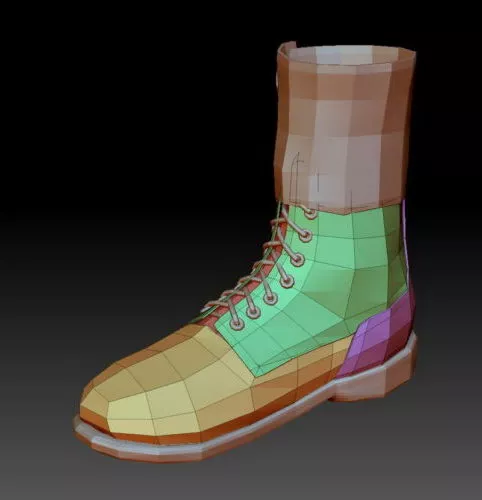 Riding Boot Lowpoly 3d model Riding Boot Lowpoly 3d model