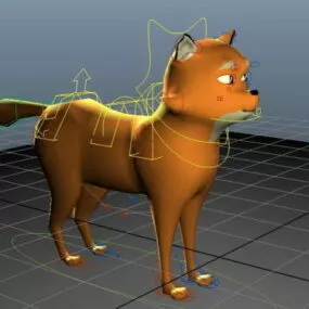 Fox Animal Rigged 3d model