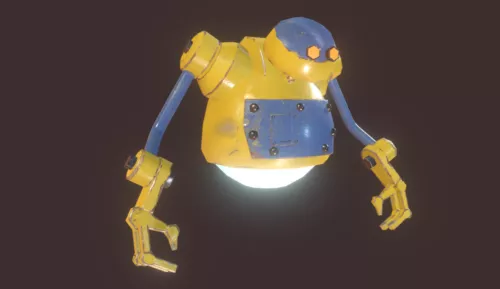 Droid Monitor Halo 3d model
