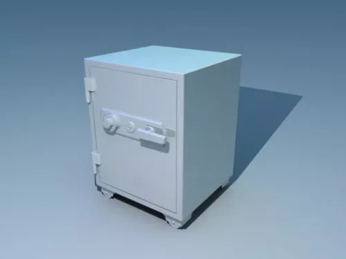 Home Safe Box 3d model Home Safe Box 3d model