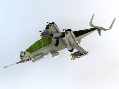 Drone Helicopter Concept 3d model