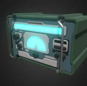 Sci-fi Radio Player 3d model