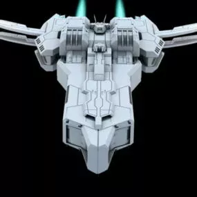 Sci-fi Starship Aircraft 3d model
