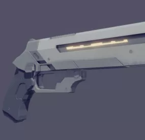 Sci-fi Gun Weapon Design 3d model