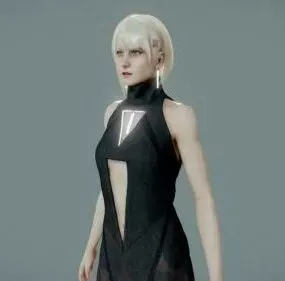 Sci-fi Beauty Girl 3d model