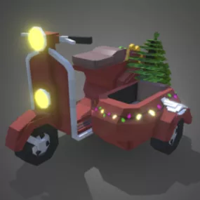 Tricycle Scooter 3d model