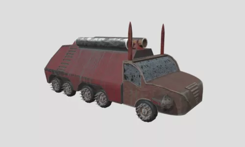 Sci-fi Scrap Vehicle 3d model Sci-fi Scrap Vehicle 3d model