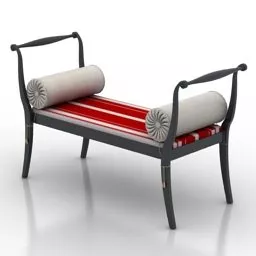 Antique Seat Pompei 3d model
