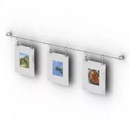 Set Photos On Wall 3d model Set Photos On Wall 3d model