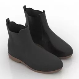 Open Toe High Heel Shoes 3d model
