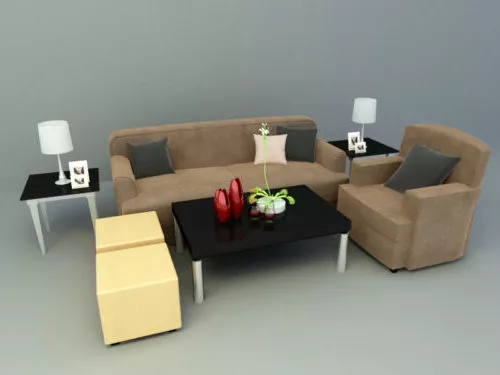 Modern Family Sofa Concept 3d model Modern Family Sofa Concept 3d model