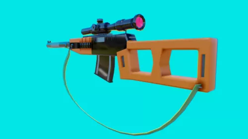 Classic Ak47 Rifle 3d model