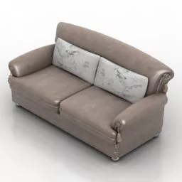 Leather Sofa Salotti 3d model