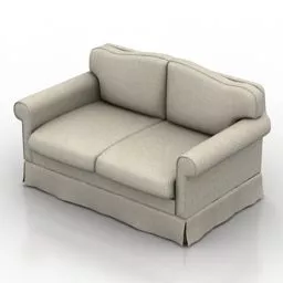 Loveseat Sofa Giacomo V1 3d model