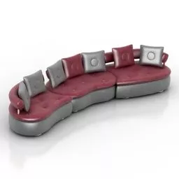 Hotel Grand Sofa Albert 3d model