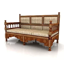 Vintage Sofa Arabian 3d model