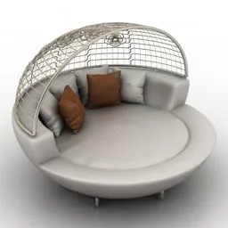 Sofa Round Dome 3d model