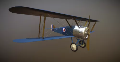 P38 Lightning Vintage Aircraft V1 3d model