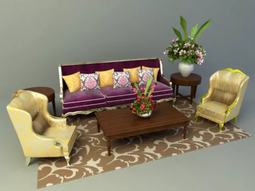 Southeast Asia Sofa Design 3d model Southeast Asia Sofa Design 3d model