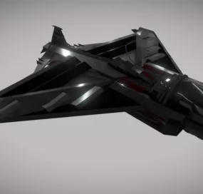 Spaceship Zent Sci-fi Design 3d model