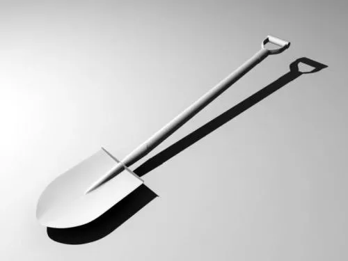 Rusty Shovel 3d model