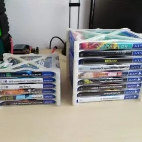 Stackable Ps4 Game Shelf 3d model