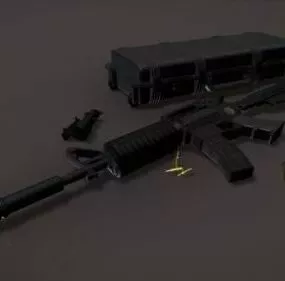 Stag M4 Rifle Gun 3d model