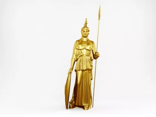 Ancient Pallas Athena Statue 3d model Ancient Pallas Athena Statue 3d model