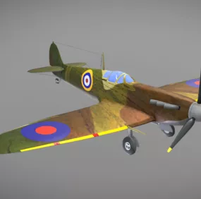 Supermarine Spitfire Mkii Aircraft 3d model